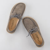 Men's Gray Boat Shoes from Atlantis Handmade Shoes