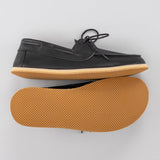 Women's Black Boat Shoes from Atlantis Handmade Shoes