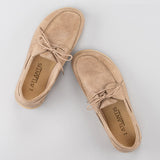 Men's Tan Boat Shoes from Atlantis Handmade Shoes