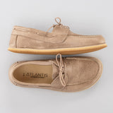 Men's Tan Boat Shoes from Atlantis Handmade Shoes