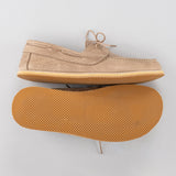Women's Tan Boat Shoes from Atlantis Handmade Shoes