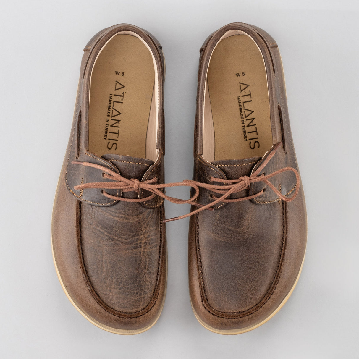Women's Coffee Boat Shoes from Atlantis Handmade Shoes
