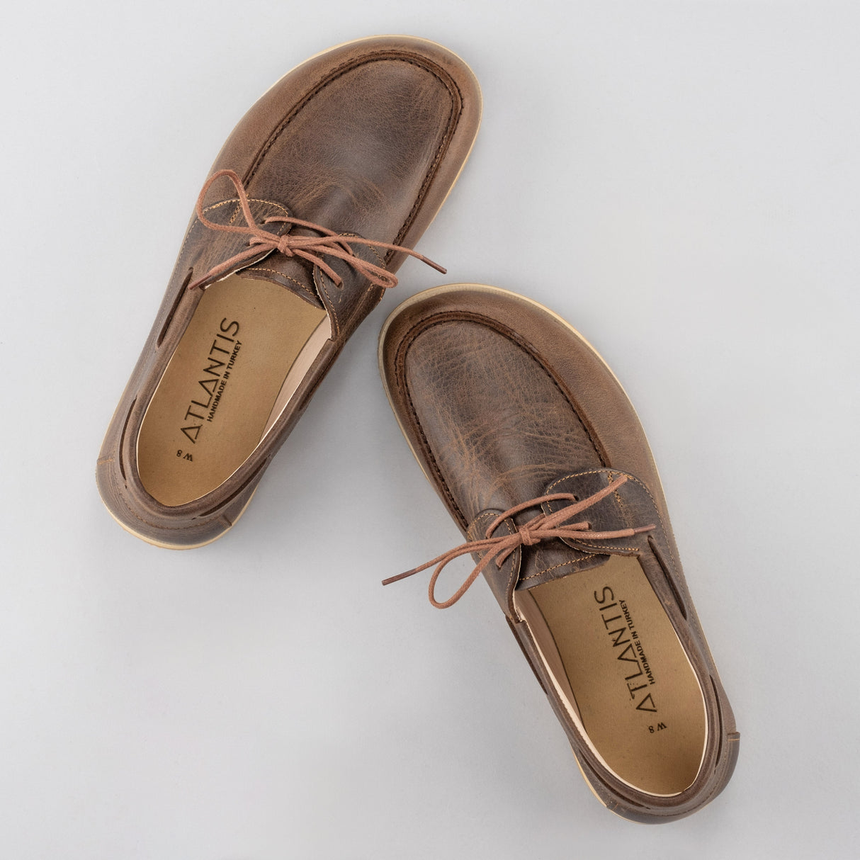 Women's Coffee Boat Shoes from Atlantis Handmade Shoes