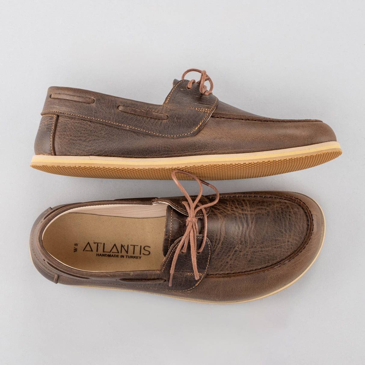 Women's Coffee Boat Shoes from Atlantis Handmade Shoes