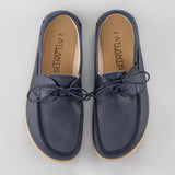 Women's Blue Boat Shoes from Atlantis Handmade Shoes
