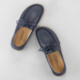 Men's Blue Boat Shoes from Atlantis Handmade Shoes