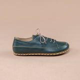 Men's Bottle Green Barefoot Sneakers from Atlantis Handmade Shoes