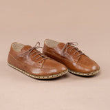 Men's Brown Barefoot Sneakers From Atlantis Handmade Shoes