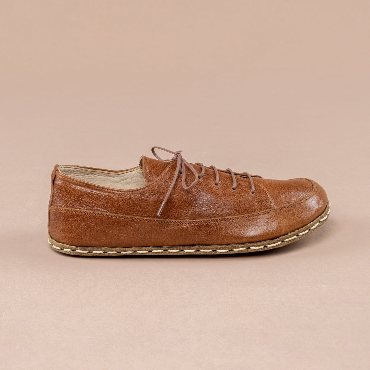 Men's Brown Barefoot Sneakers From Atlantis Handmade Shoes