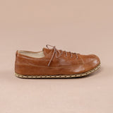 Men's Brown Barefoot Sneakers From Atlantis Handmade Shoes
