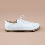 Men's White Barefoot Sneakers from Atlantis Handmade Shoes