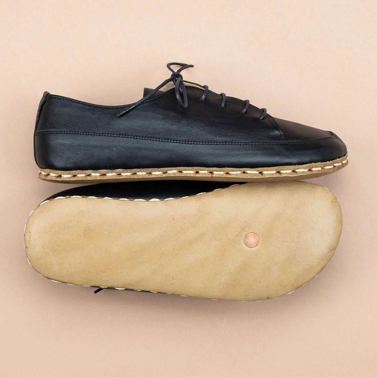 Men's Black Barefoot Sneakers from Atlantis Handmade Shoes
