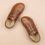 Men's Brown Barefoot Sneakers From Atlantis Handmade Shoes