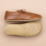 Men's Brown Barefoot Sneakers From Atlantis Handmade Shoes