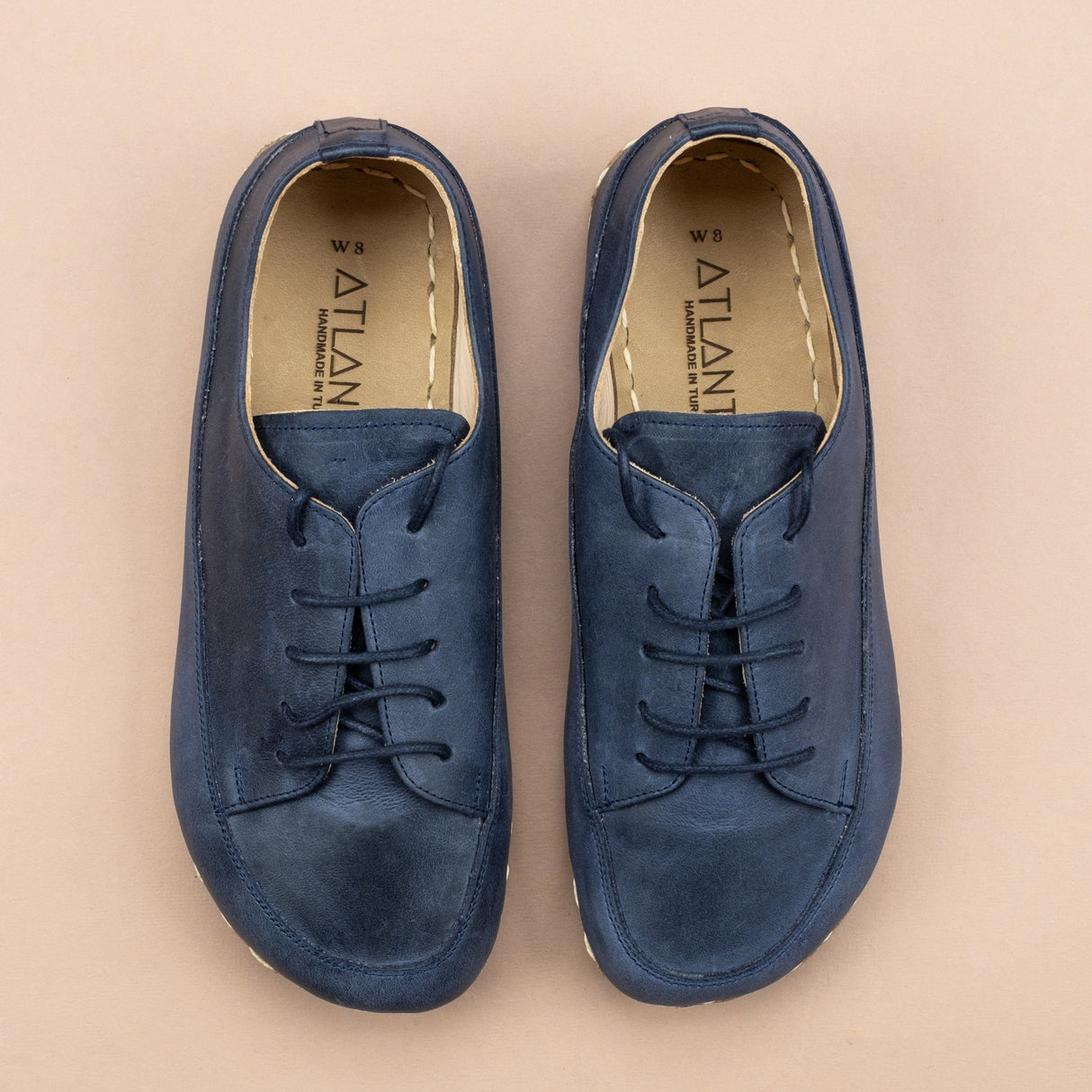 Men's Blue Barefoot Sneakers from Atlantis Handmade Shoes