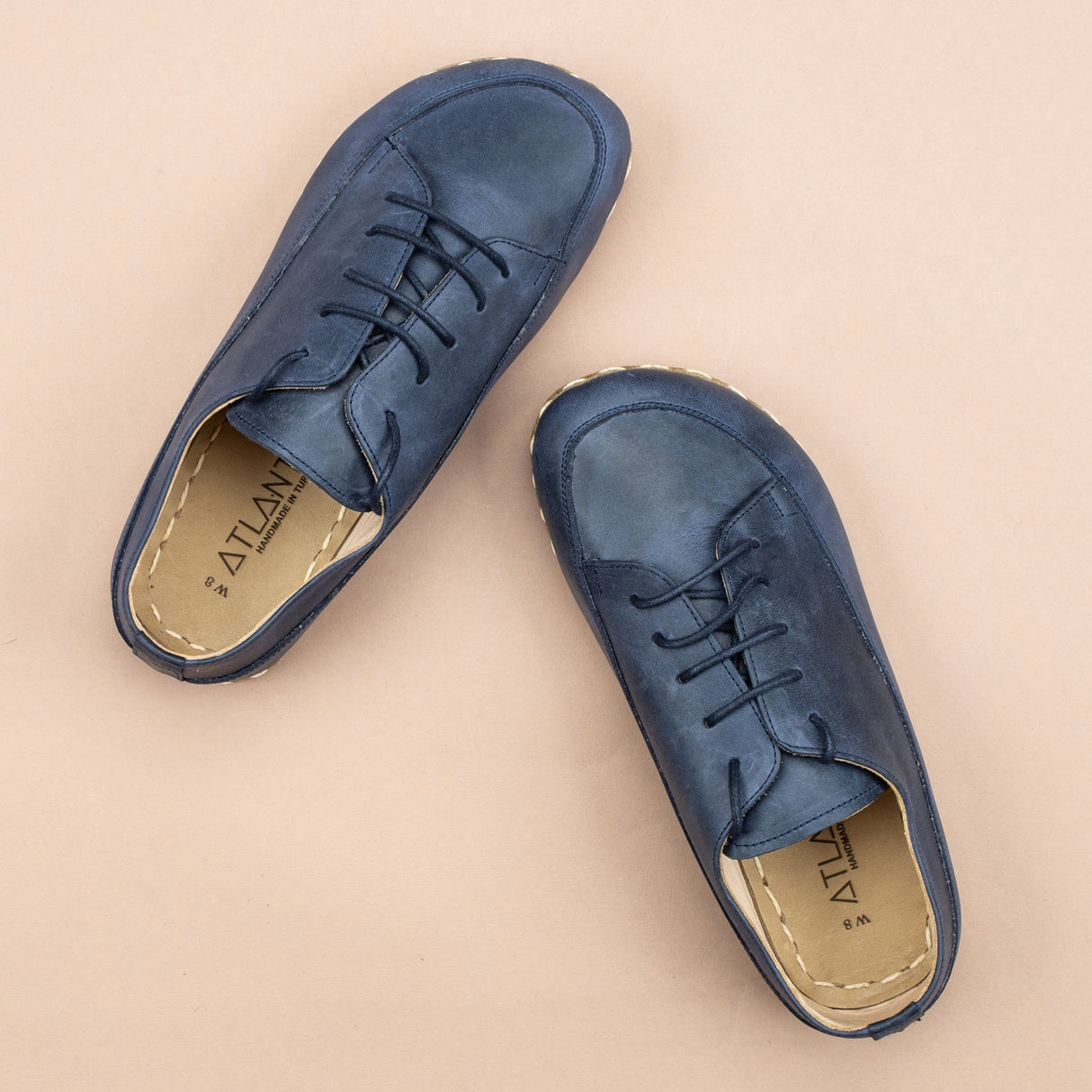 Men's Blue Barefoot Sneakers from Atlantis Handmade Shoes