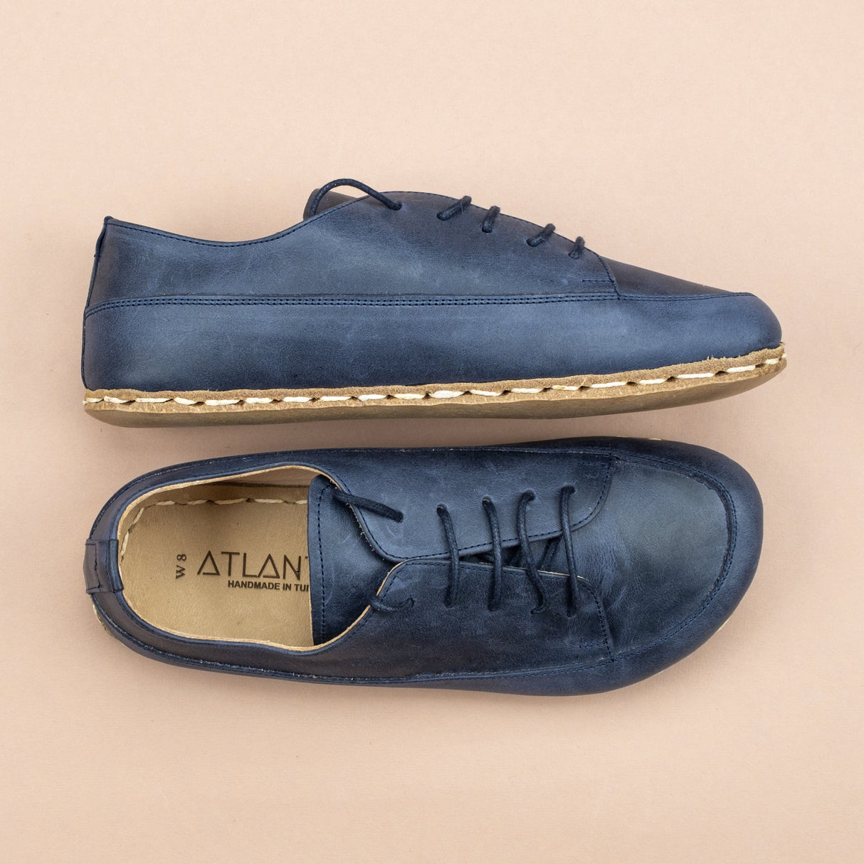 Men's Blue Barefoot Sneakers from Atlantis Handmade Shoes