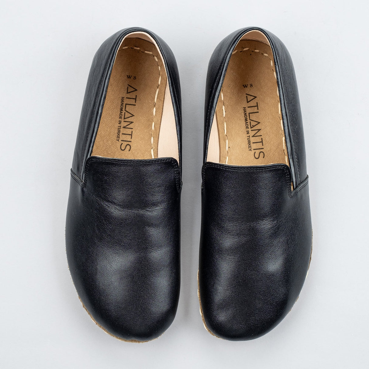 Men's Black Minimalists from Atlantis Handmade Shoes