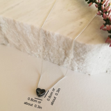 BLACK HEART NECKLACE from Ashlen