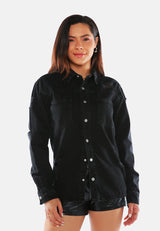 Ripped Denim Jacket from London Rag International