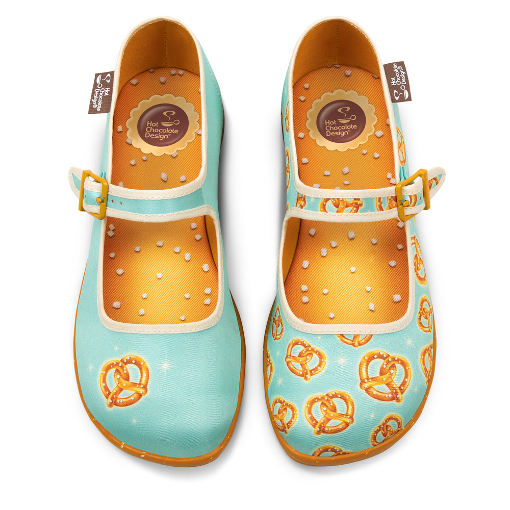 Chocolaticas® Atomic Pretzel Women's Mary Jane Flat from Hot Chocolate Design