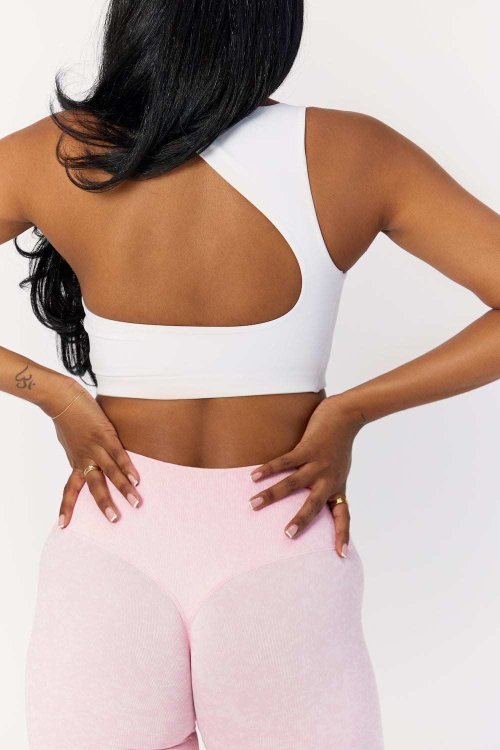 Astoria LIVE LUXE Open Back Crop - White From Astoria Activewear