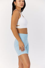 Astoria LIVE LUXE Square Neck Crop - White From Astoria Activewear