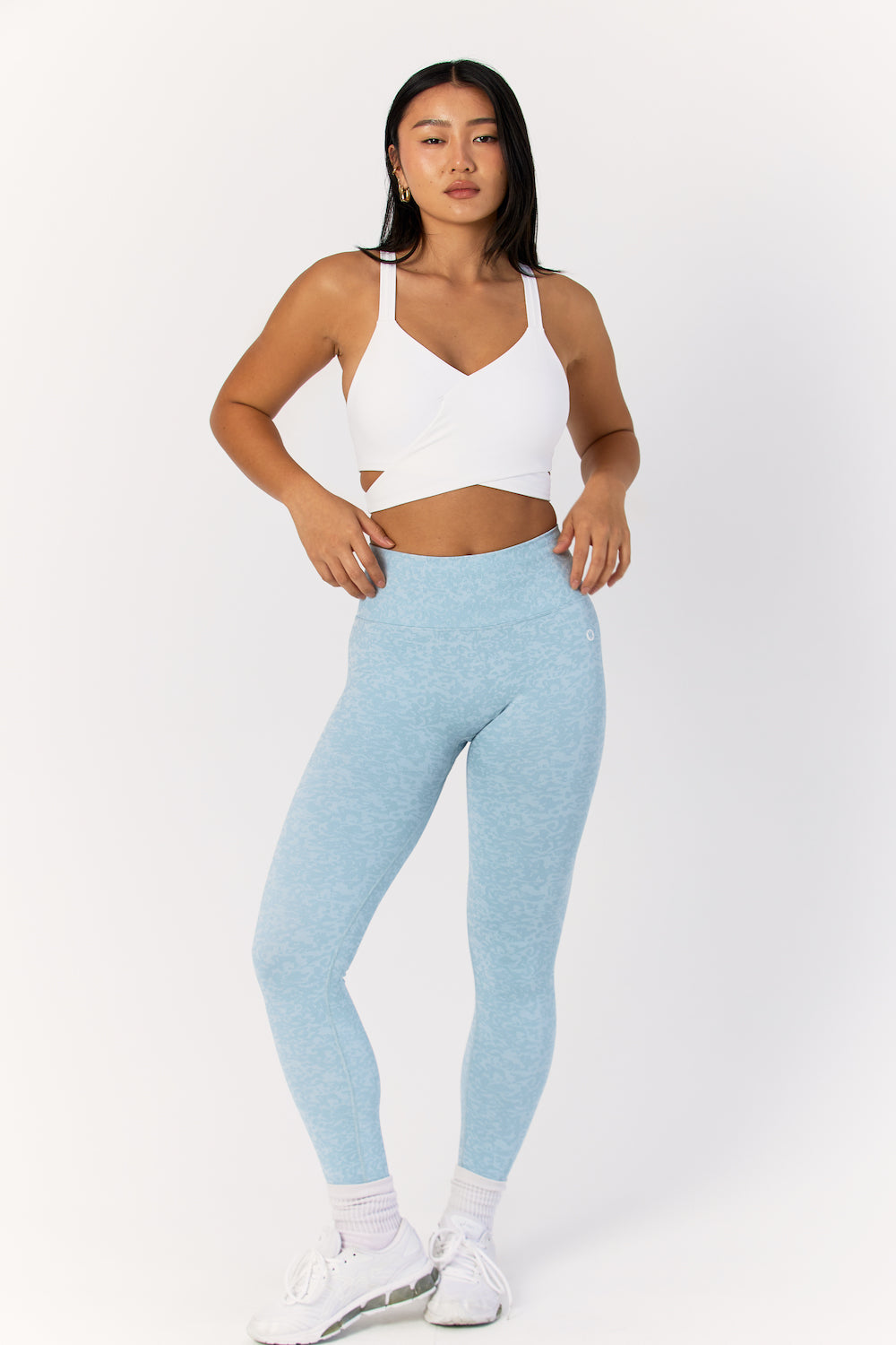Astoria LIVE LUXE Crossover Crop - White From Astoria Activewear