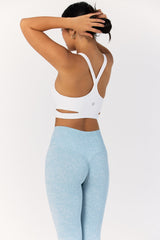 Astoria LIVE LUXE Crossover Crop - White From Astoria Activewear