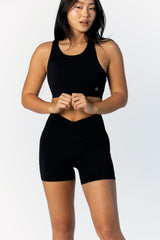 Astoria LIVE LUXE Open Back Crop - Black From Astoria Activewear