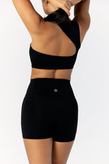 Astoria LIVE LUXE Open Back Crop - Black From Astoria Activewear