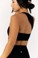 Astoria LIVE LUXE Open Back Crop - Black From Astoria Activewear