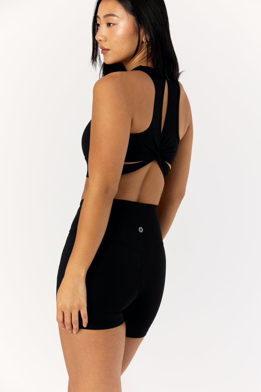 Astoria LIVE LUXE Square Neck Crop - Black From Astoria Activewear