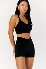 Astoria LIVE LUXE Crossover Crop - Black From Astoria Activewear