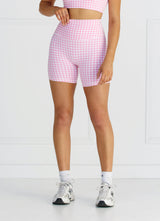 Astoria LUXE BALANCE Short - Pink Gingham From Astoria Activewear