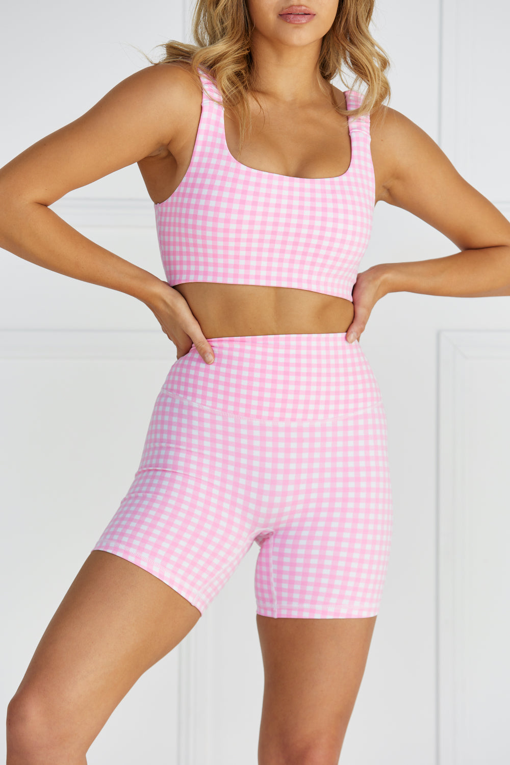 Astoria LUXE BALANCE Short - Pink Gingham From Astoria Activewear
