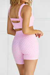Astoria LUXE BALANCE Short - Pink Gingham From Astoria Activewear