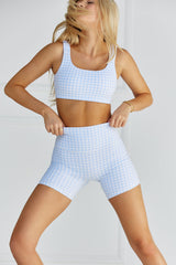 Astoria LUXE BALANCE Short - Blue Gingham From Astoria Activewear