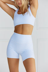 Astoria LUXE BALANCE Short - Blue Gingham From Astoria Activewear