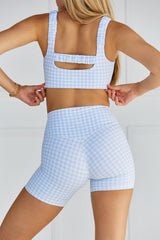 Astoria LUXE BALANCE Short - Blue Gingham From Astoria Activewear