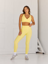 Astoria LUXE BALANCE Plunge Sports Bra - Marigold From Astoria Activewear