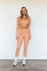 Astoria BALANCE Crossover Sleeve Crop - Spice From Astoria Activewear