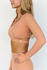 Astoria BALANCE Crossover Sleeve Crop - Spice From Astoria Activewear