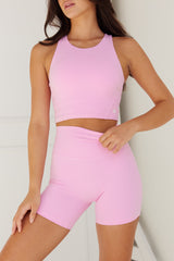 Astoria LUXE BALANCE Staple Sports Crop - Candy Pink From Astoria Activewear