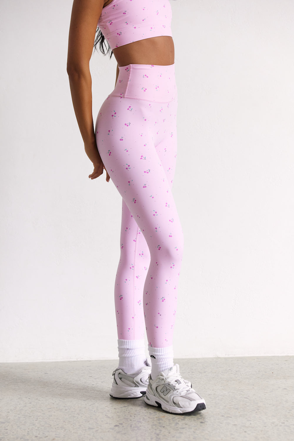 Astoria LUXE BLOSSOM Full Length Legging - Cherry From Astoria Activewear