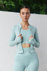 Astoria CONTOUR Ribbed Seamless Legging - Seafoam From Astoria Activewear