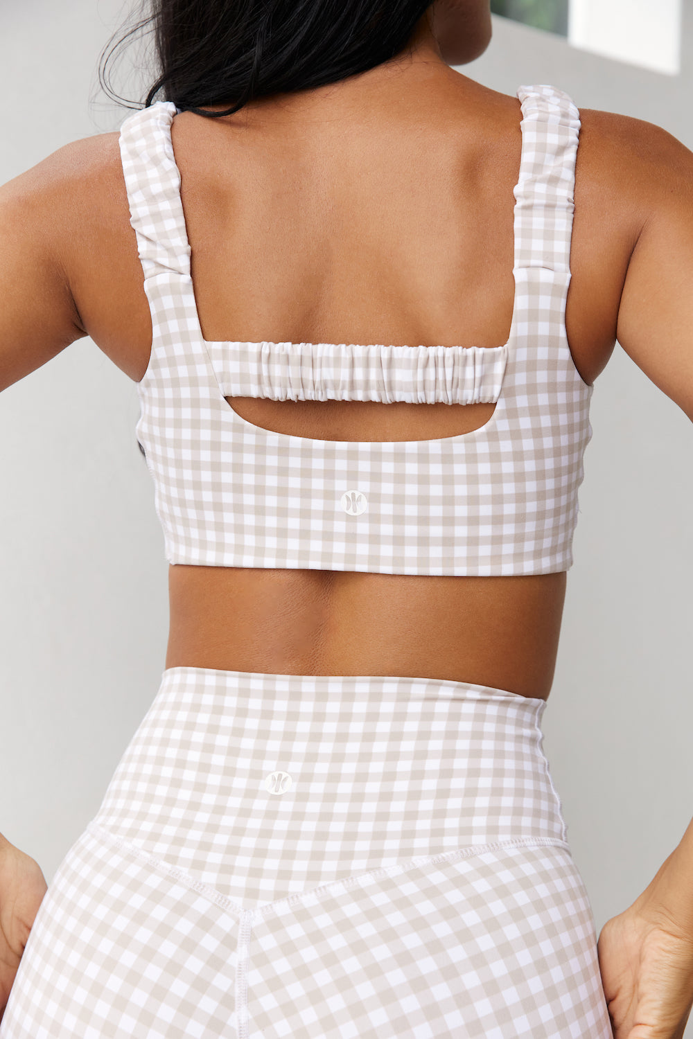 Astoria LUXE BALANCE Short - Beige Gingham From Astoria Activewear