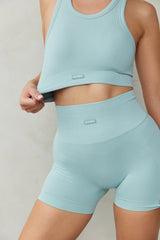 Astoria CONTOUR Ribbed Seamless Sports Crop - Seafoam From Astoria Activewear