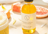 Moisturizing set with Grapefruit body oil and Body scrub from Lizush