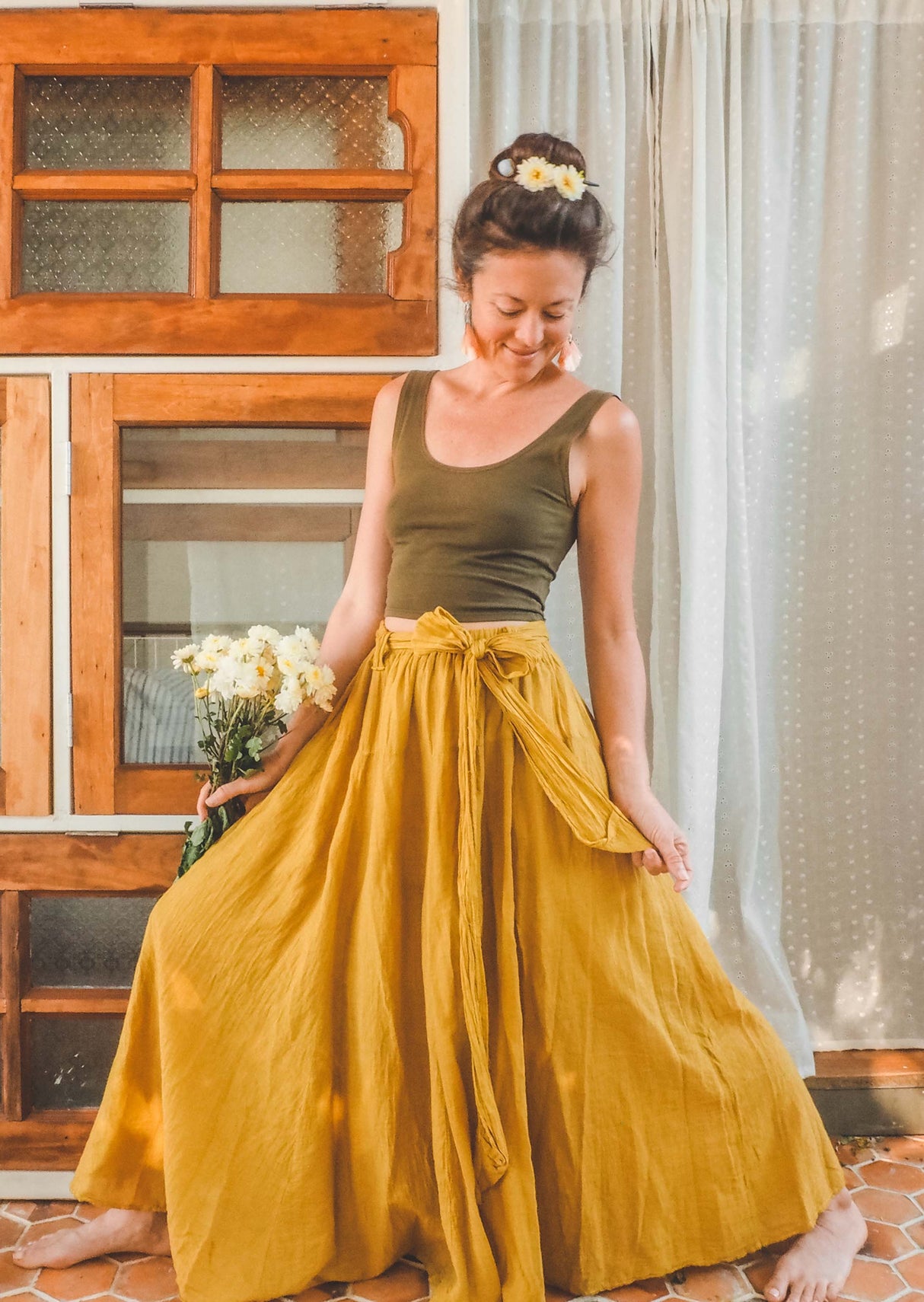 Athena Skirt From Cotton Flower Clothing